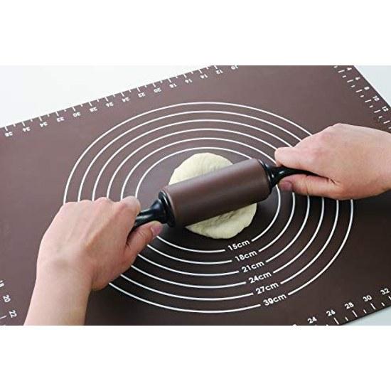 Yoshikawa Silicone Mat 5040cm Measurements Non-Slip Easy Release Foldable Storage Bread Gift Wrapping Specification SJ1455