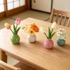 Kleine Runde Keramikvase Minimalistisch Nordisch Modern Dekorative Vase für Wohnzimmer Küche Schlafzimmer Eingangsbereich Kaminsims Tischmittelstück