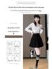 High-Waisted Pleated Chenille A-Line Skirt for Tall Women - Anti-Exposure, Corduroy, Short, Suitable for Spring and Autumn.