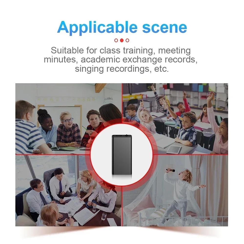Grabadora de Voz de Seguridad Mini 2025 Reproductor MP3 Digital Portátil Reducción de Ruido Control por Voz Diseño Compacto para Uso Profesional