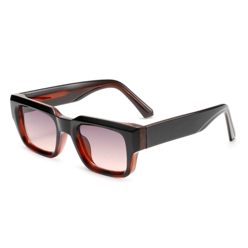  Ins Popular Fashion Square Women Luxury Sunglasses Retro Gradient Shades UV400 Men Trending Sun Glasses