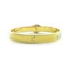 Pristine HERMES Bangle Mini Click Chaine d'Ancre/Grand Apparat White Gold Used