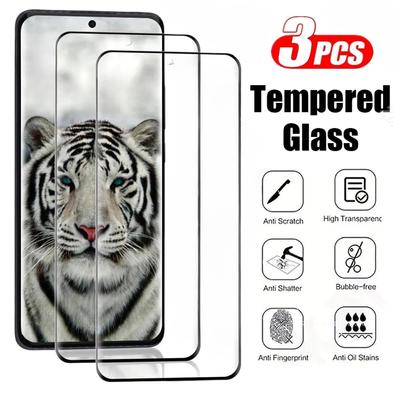 3 Stück Gebogenes Hartglas für Samsung Galaxy S21 S23 S24 S22 Ultra S20 S10 Plus Displayschutzfolie für Samsung S23 S21 S20 FE S9
