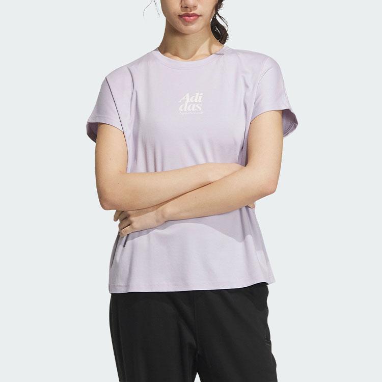 New Adidas Raglan Sleeve T Shirt Women's Purple IM8860