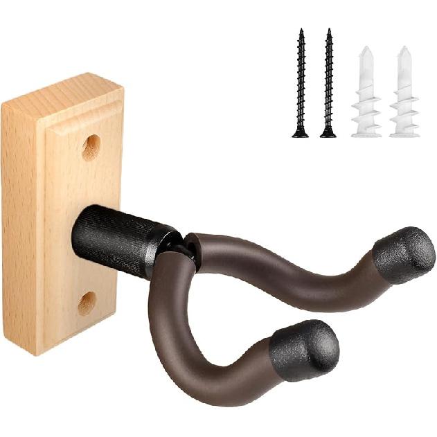 DIDA Guitar Wall Mount, Guitar Hanger, Silicone Pad, U-Shaped Guitar Wall Hanger Mount, Rotatable Guitar Holder Hook Stand Wall for Acoustic,