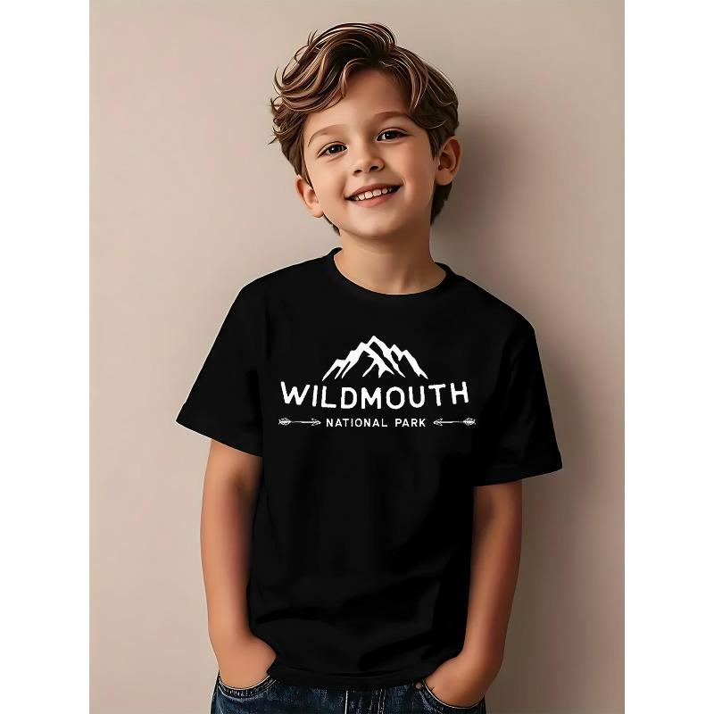 

European sizes Playful Party Stylish Comfortable Outfit with Quick-Dry T-Shirt, Breathable Versatile Short Sleeves 98cm чёрный