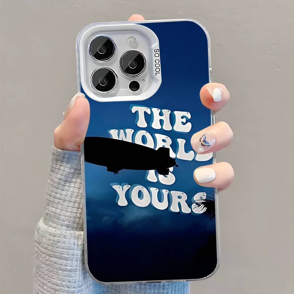 

S-Scarface 1983 Film Phone Case For iPhone 16,15,14,13,12,11,Pro,XS,Max,Plus,Mini,SE White Candy Matte Shockproof Cover iPhone12PROMAX
