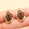 Colorful Enamel Insect Pendants: Ant, Dragonfly, Beetle – DIY Jewelry Accessories (4 Styles)