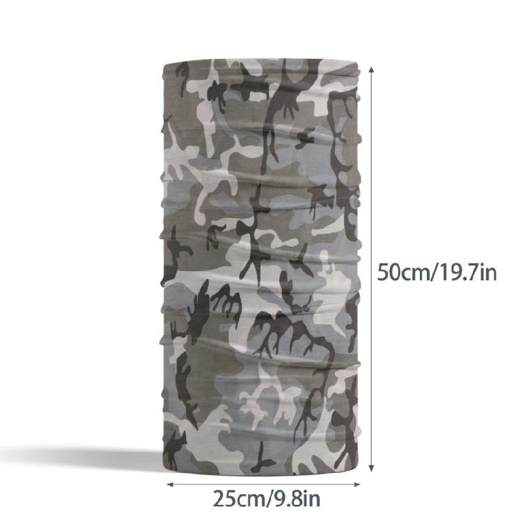 Scarf Halloween Camouflage Tube Bandana Neck Wrap Adults Neck Warmer