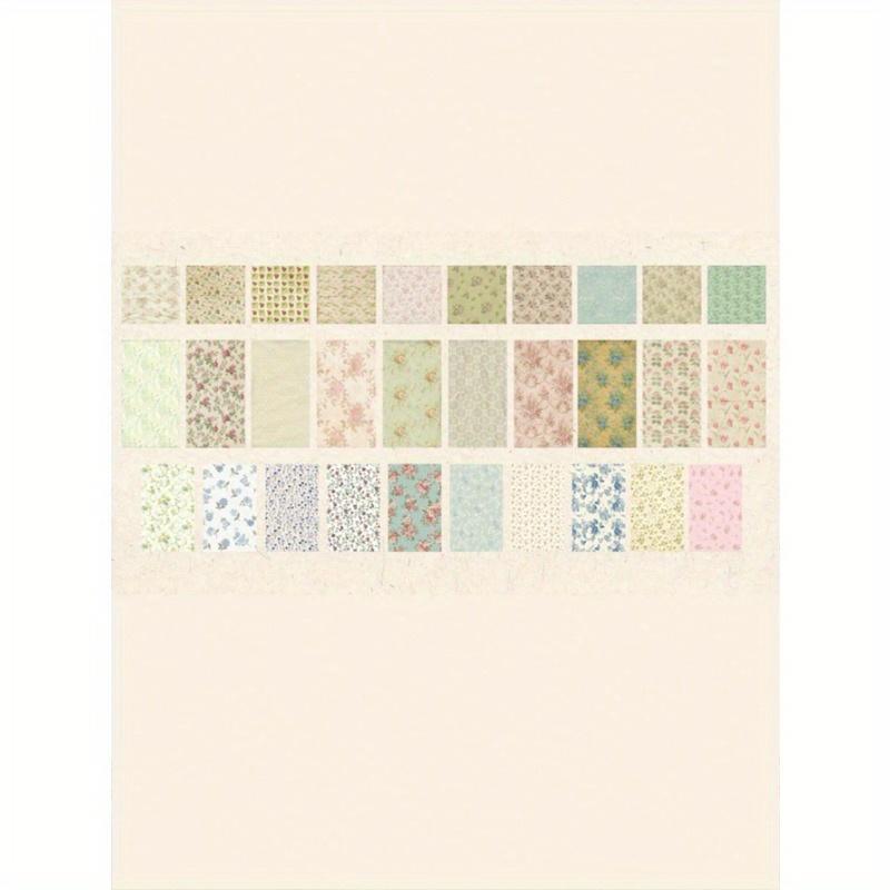 60pcs Floral Pattern Material Paper Back To School