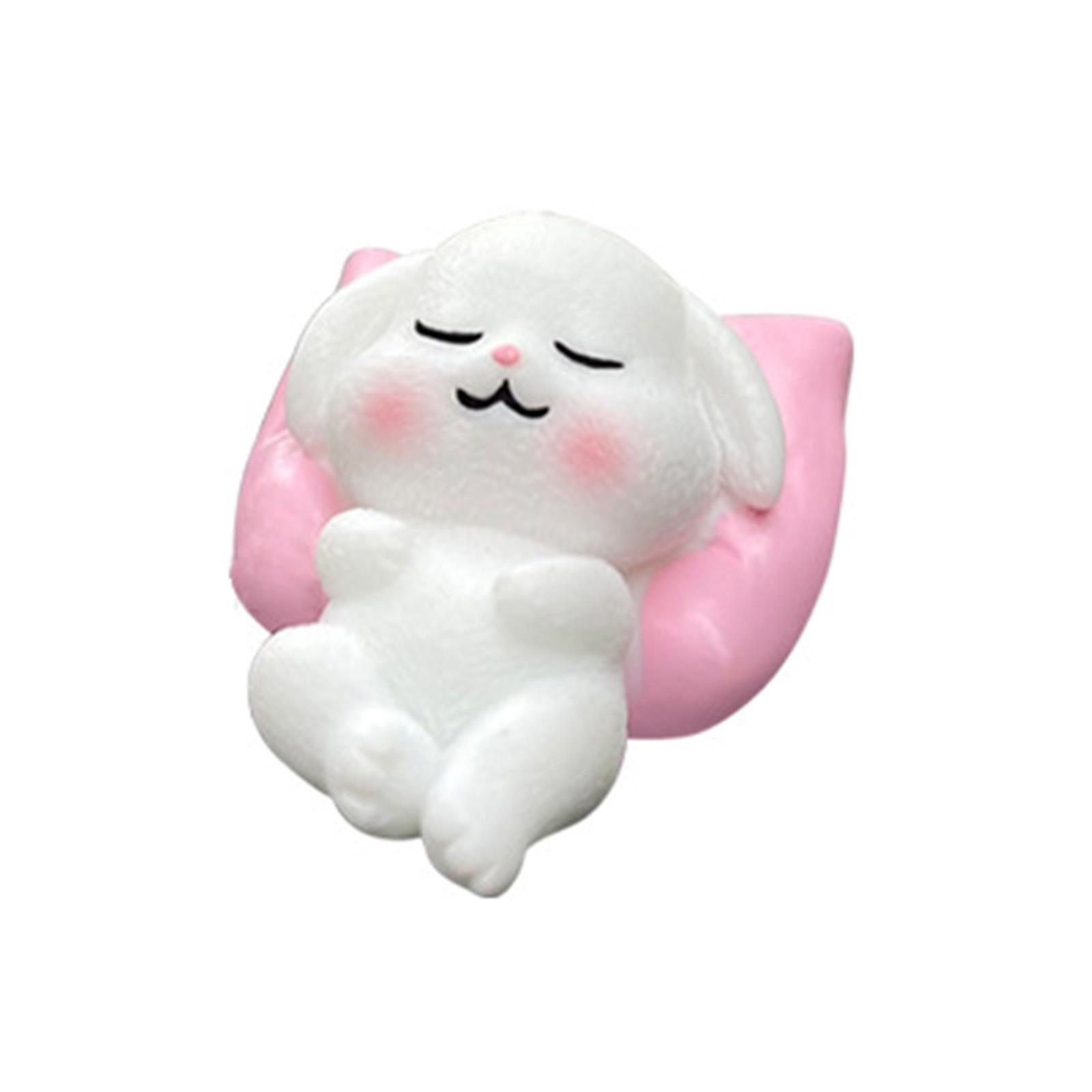 

Забавная фигурка животного для сна, мультяшная панда, собака, свинья, кролик, подушка, миниатюрное украшение для декора дома, офиса, рабочего стола или автомобиля D