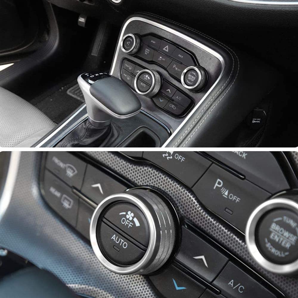 [Deesse] Dodge Challenger LD Series 2015-2023 Air Conditioner Vent Adjustment Decorative Button Center Console