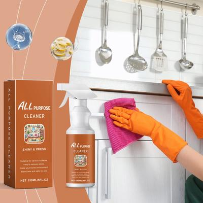 All-Purpose Cleaner Spray 150ml, Shiny & Fresh, Multi-Surface Use, Safe & Non-Toxic Formula for Home & Office