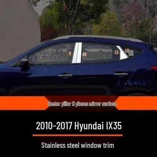 Stainless Steel Car Window Trim for 09-17 Hyundai IX35