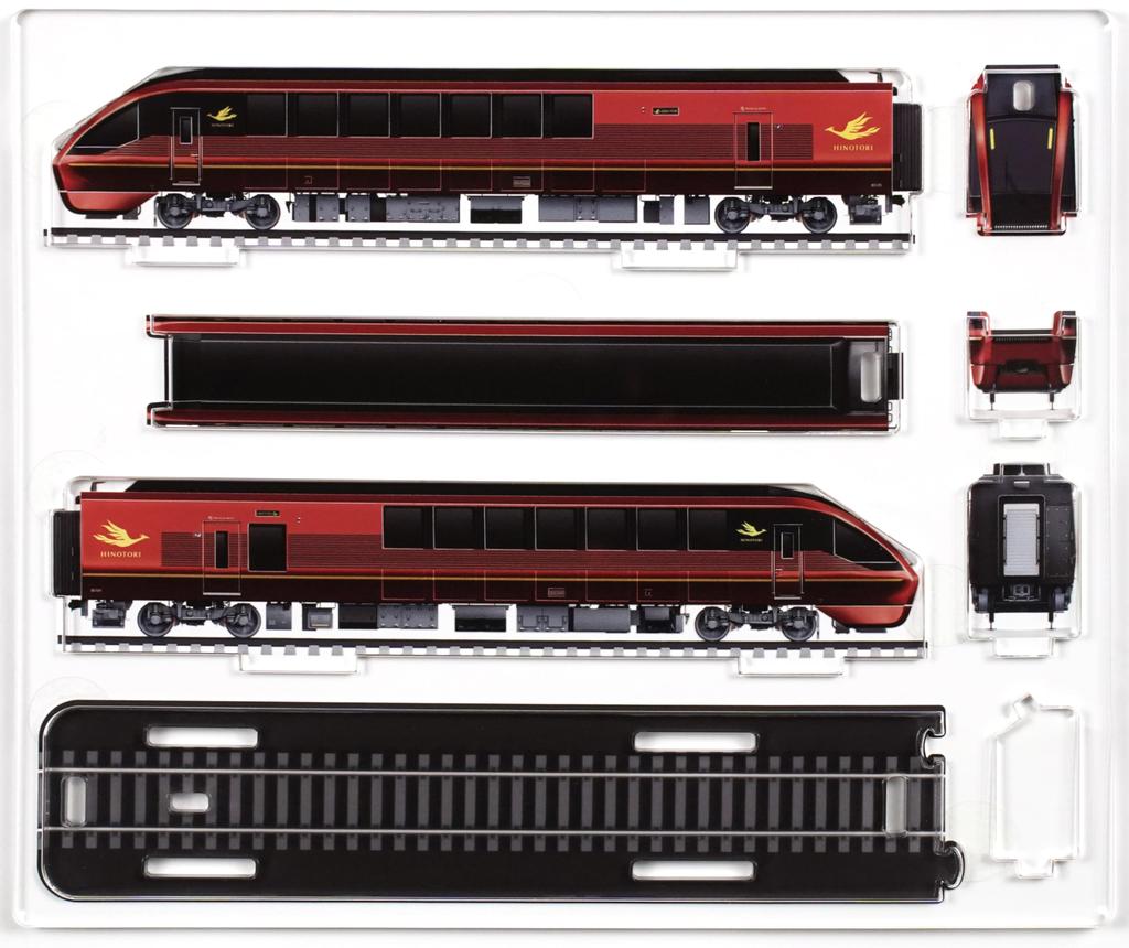 [3D Akuden] Kintetsu Hinotori 4-Car Set (4-Car Set) Acrylic Railway Model Train Assembly Kit Crystal Gift Hobby Gift