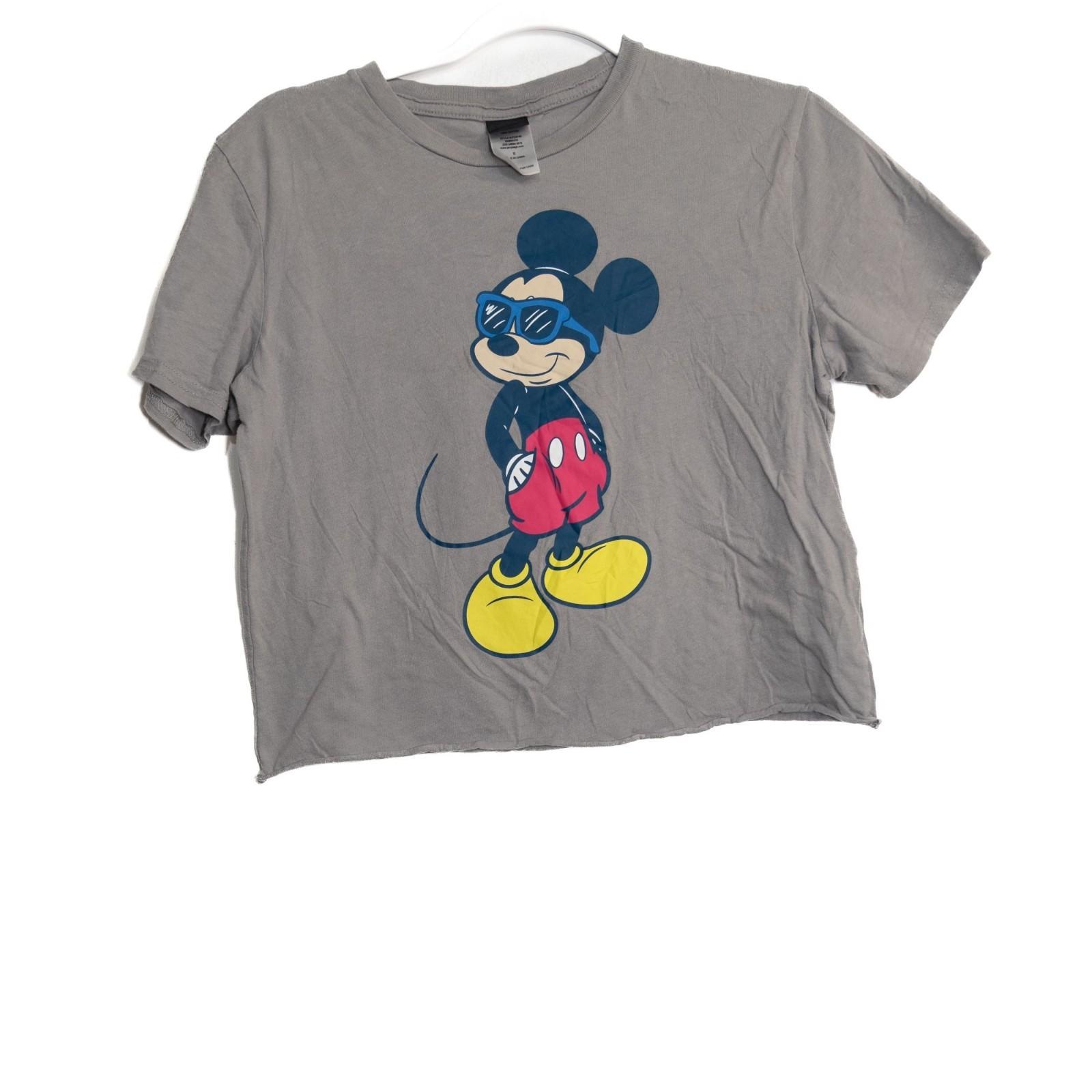 Disney Mickey Mouse Size S Gray Graphic T-Shirt S