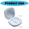 Circle Eyelash Box with Mirror,Empty Eyelash Storage Case Fake Eye Lash Organizer Travel False Lashes Case for Cosmetic