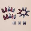 24pcs Halloween Cat's Eye Scare Ghost American Spice Girl Sweet Cool Dark Style Removable Nail Art