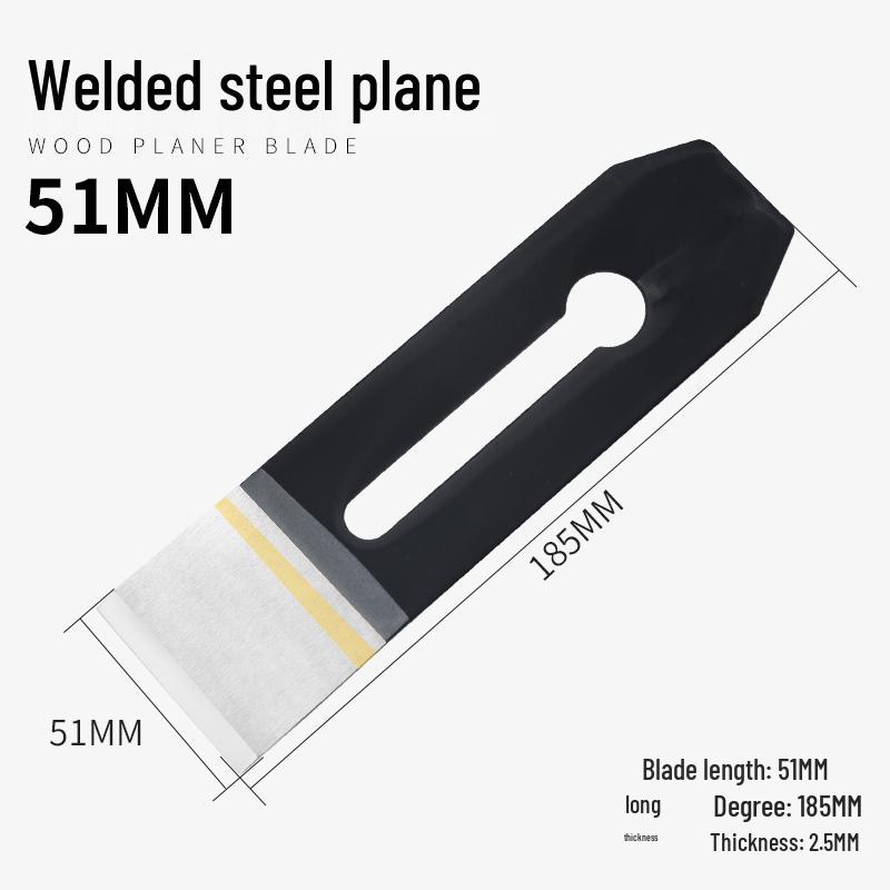 Weld Peak High-Speed Steel Woodworking Plane Blade, 44/51mm Carpenter Hand Plane Blade