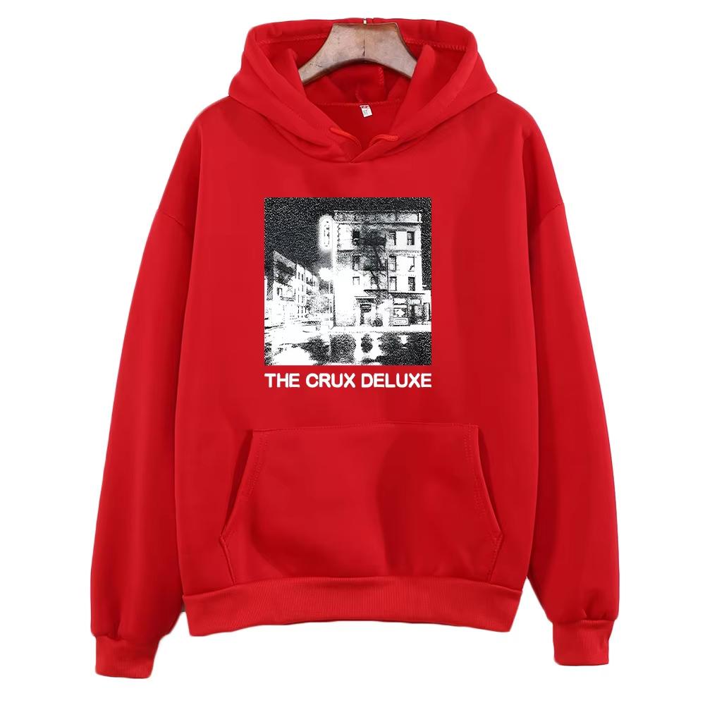 The Crux Deluxe Djo Poster Graphic Print Hoodie Unisex Sweatshirt Streetwear Hip Hop Harajuku Y2K Fashion Oversized Pullover