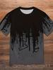 Paint Splash Print Men's Graphic Design Crew Neck T-shirt Casual Comfy Tees Men's Clothing Tops For Daily Gym Workout Running