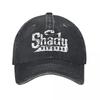 Shady Records Collection Eminem Baseball Cap Fashion Distressed Denim Hip Hop Album Sun Cap for Men Women Adjustable Fit Hats