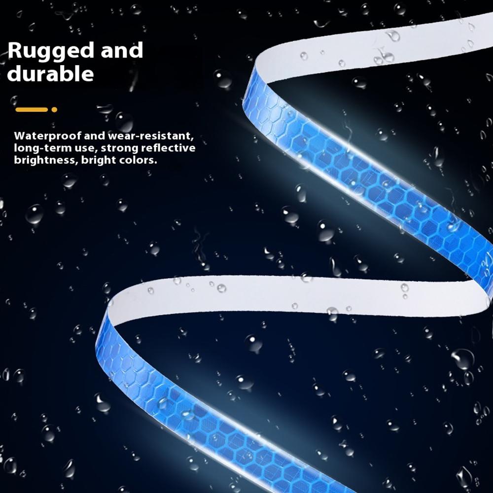 Auto Reflektierende Aufkleber Motorrad Fahrrad Reflektor Sicherheitswarnung Felgenaufkleber Band Auto Zubehör Auto Dekoration