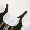 New German Oktoberfest Women's Traditional Bavarian Beer Garden Velvet Dress