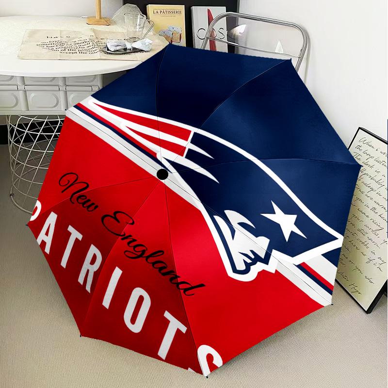 Patriots Team Spirit Umbrella Folding umbrella, automatic umbrella 8-Frame for Travel, camping Use Gift for Halloween Christmas