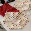 Ladies Spring and Autumn New Cotton Antibacterial Crotch Extended Crotch Red Benming Year Flat Angle Briefs