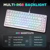 YUNZII B75 75% Wired Mechanical Keyboard, Hot-Swappable, Gasketed, RGB Backlight, Durable English Layout, PBT Keycaps, Cherry Profile, for WindowsMac