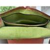 Leather Messenger Shoulder Laptop Briefcase Bag Men's Vintage Full Flap
