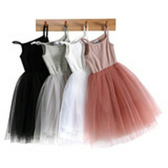 Robe de Mariage de Princesse Fait Main pour Enfants avec Fleurs en Tulle et Ceinture