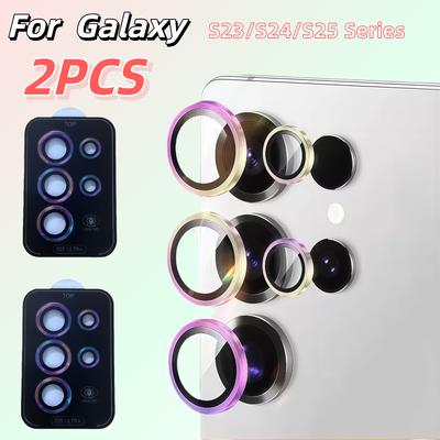 2PCS For Galaxy S25 S24 S23 Ultra Plus S22 Camera Lens Protector Tempered Glass Anti Scratch Shatterproof