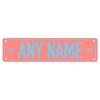 Personalisierter 2D-Flachguss-Straßenschild | 15,75×3,94\ Benutzerdefinierter Name & Nachricht | Mehrfarbige Wanddekoration für jede Szene