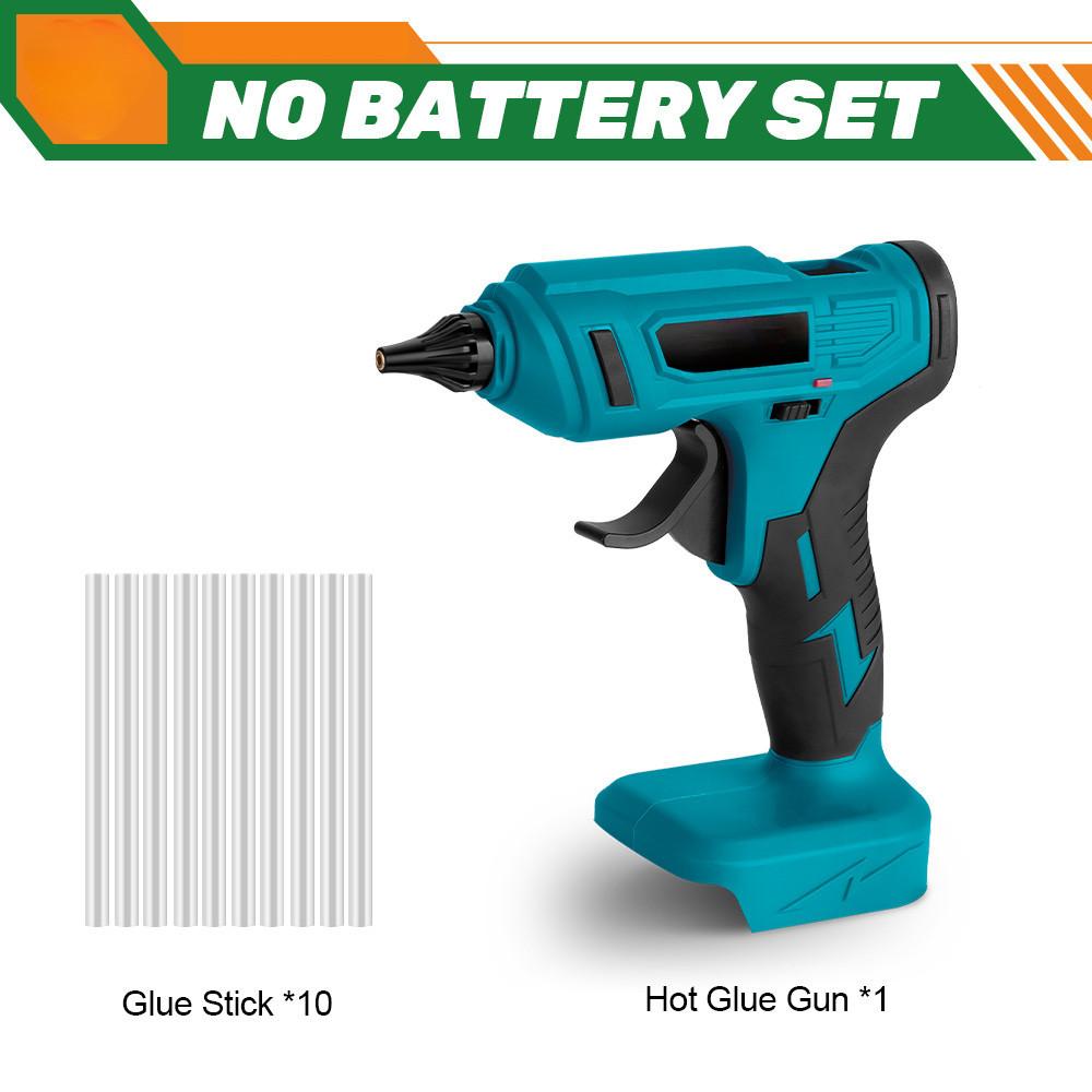 100W Cordless Electric Hot Melt Glue Gun 11mm Glue Stick Anti-scald Nozzle Rechargeable DIY Repair Tool