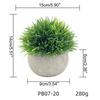 Simulation Plastic Potted Plant Artificial Grass Desktop Decoration for Living Room