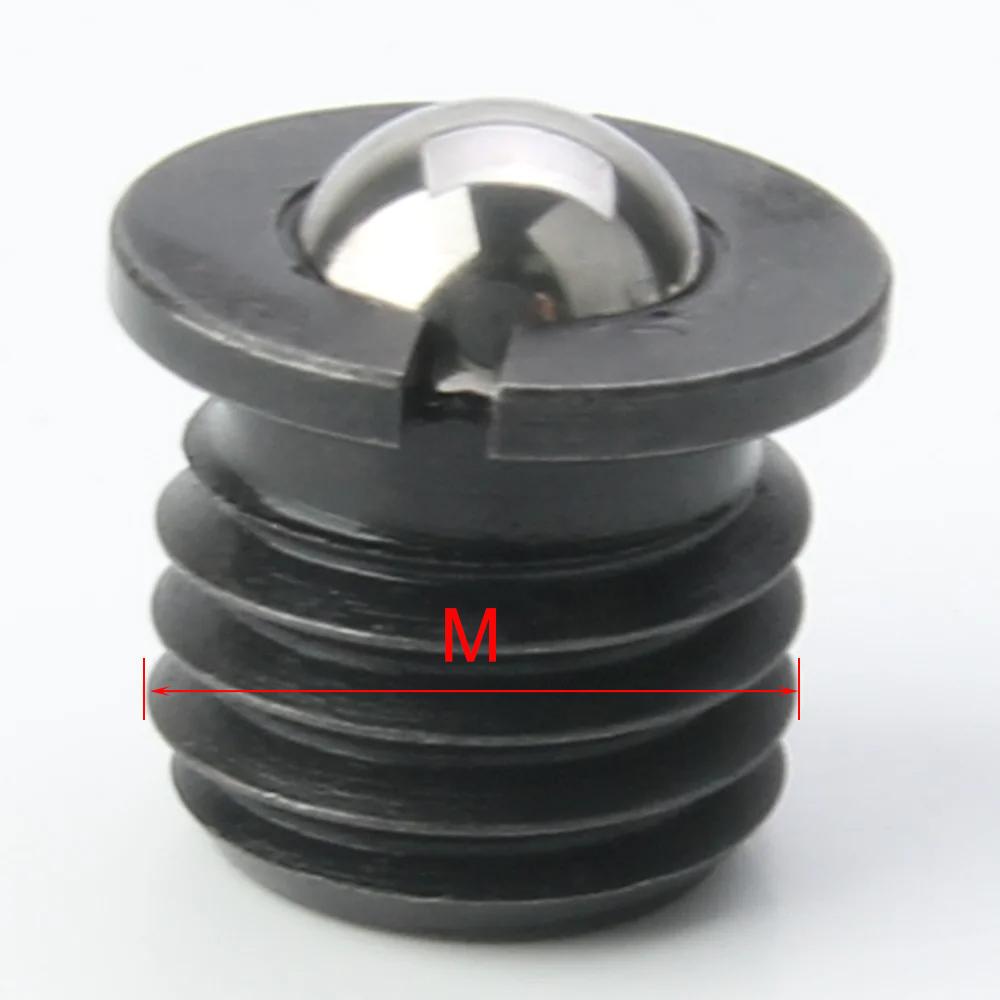 5 шт. Латунь/Углеродистая сталь/Нержавеющая сталь M5~M16 Набор штифтов с шариком и пружиной, с прорезью, болт с фланцем, позиционирующий штифт с шариком M5(5PCS)