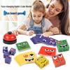 Face-Changing Cube Puzzle: Educational and Fun Building Blocks for Parent-Child Interaction, with Focus and Truth or Dare Game Elements.