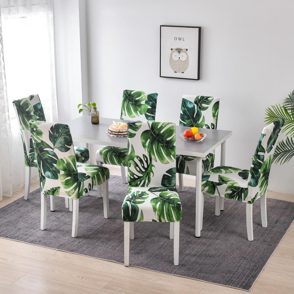 34 Colors For Choice Stretch Chair Cover Big Elasticity Cheap Printed Seat Chair Cover For Dining Room Wedding Banquet Party