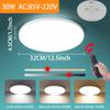 110V 220V LED Ceiling Lamps Square Modern Smart Ceiling Light Remote Control Dimmable For Living Room Bedroom  Night Panel Light
