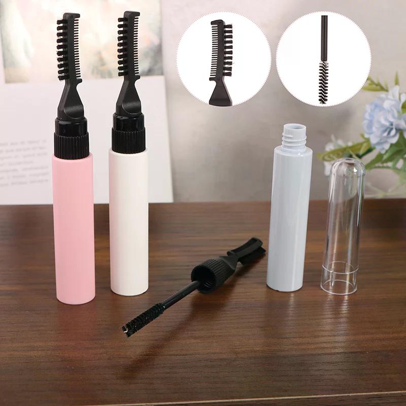 NEW 10ml Dual Brush Head Empty Mascara Tube DIY Refillable Eyebrow Gel Bottle Eyelash Elongation Cosmetics Containers Packaging