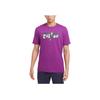Dri-Fit Basketball Crew Neck Short Sleeve T-Shirt Men Tops Purple HF6193-505