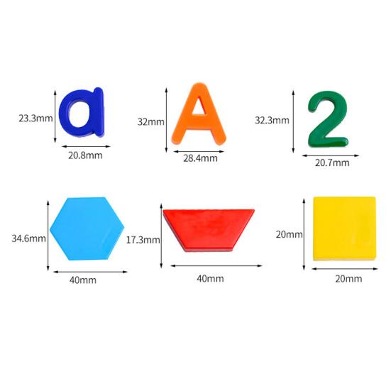 Magnetic Colorful English Alphabet Number Shape Puzzles Educational Kids Toy