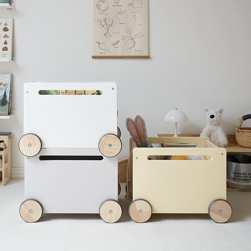 Children's Playhouse Shopping Cart Toy - Educational Storage Trolley for Kids