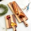 KATOMOKU Cutting Board, Large, km-39L, Solid Wood, Perfect for Photos, Kitchen, Outdoors, 56cm x 15cm x 1.5cm
