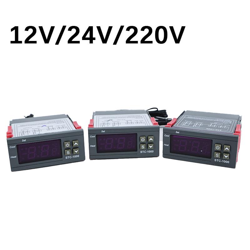 STC 1000 12V 24V 220V Digital Temperature Controller Thermostat Thermoregulator Incubator Relay LED 10A Heating Cooling STC-1000