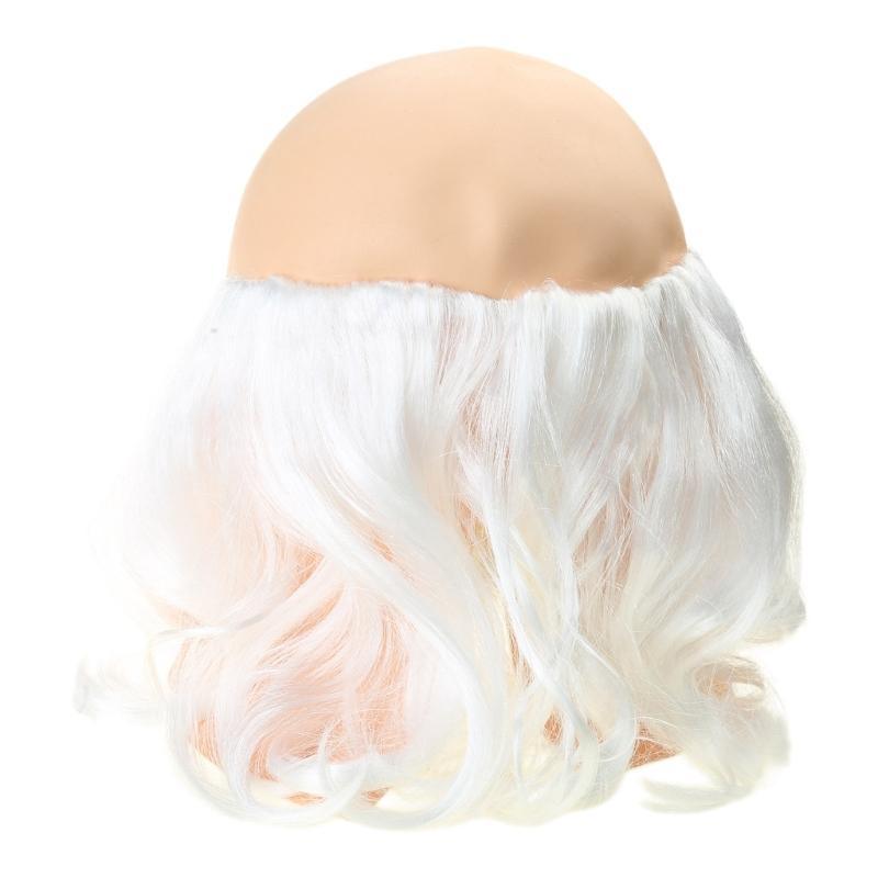 Halloween Party SantaClaus Latex Mask Party Dress Up Supplies Christmas SantaClaus Hat Mask Full Face SantaClaus Mask