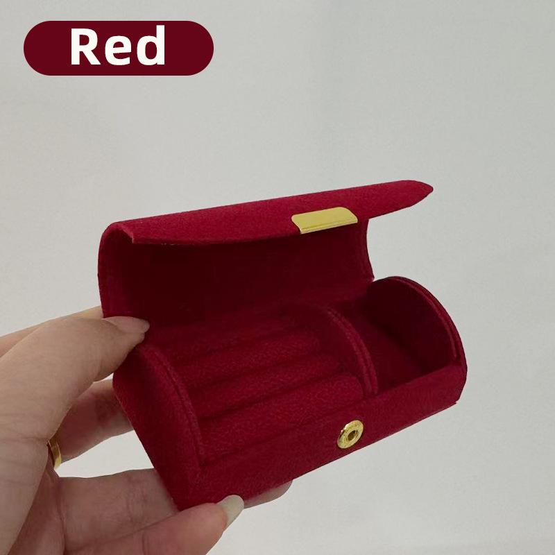 Elegant Compact Jewelry Box: Portable Storage for Rings, Necklaces, and Earrings