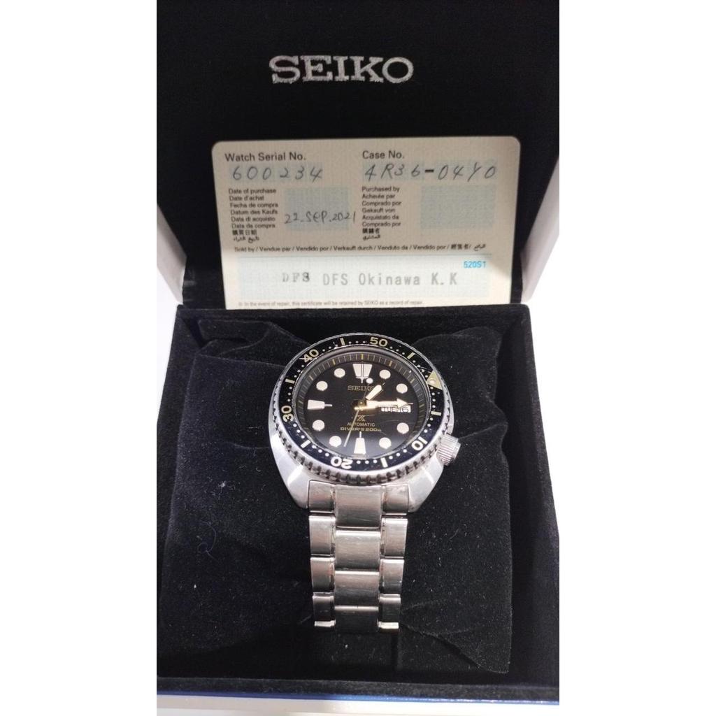 Used SEIKO 4R36-O4YO diver's watch